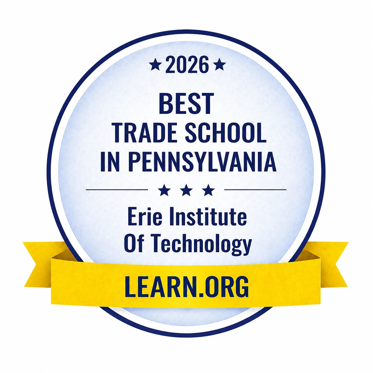 Erie Institute of Technology Best Trade School PA Badge Erie Institute of Technology Best Trade School in Pennsylvania 2026