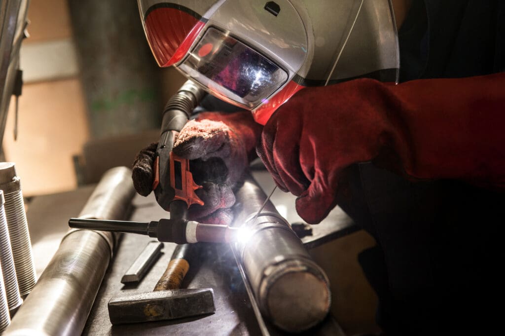 Welding Program Student
